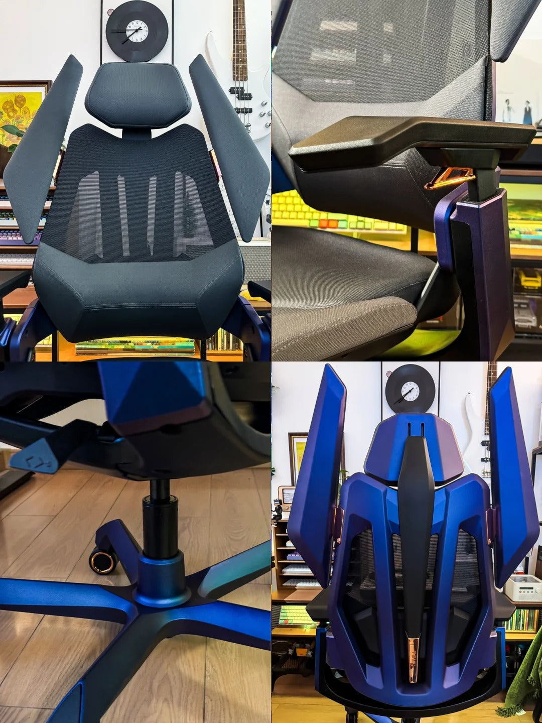 Chaise de bureau ergonomique TGIF T0 Pro Bleue - flash vidéo