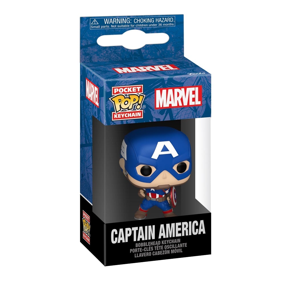 Funko Pocket Pop! Keychain: Marvel New Classics - Captain America - flash vidéo