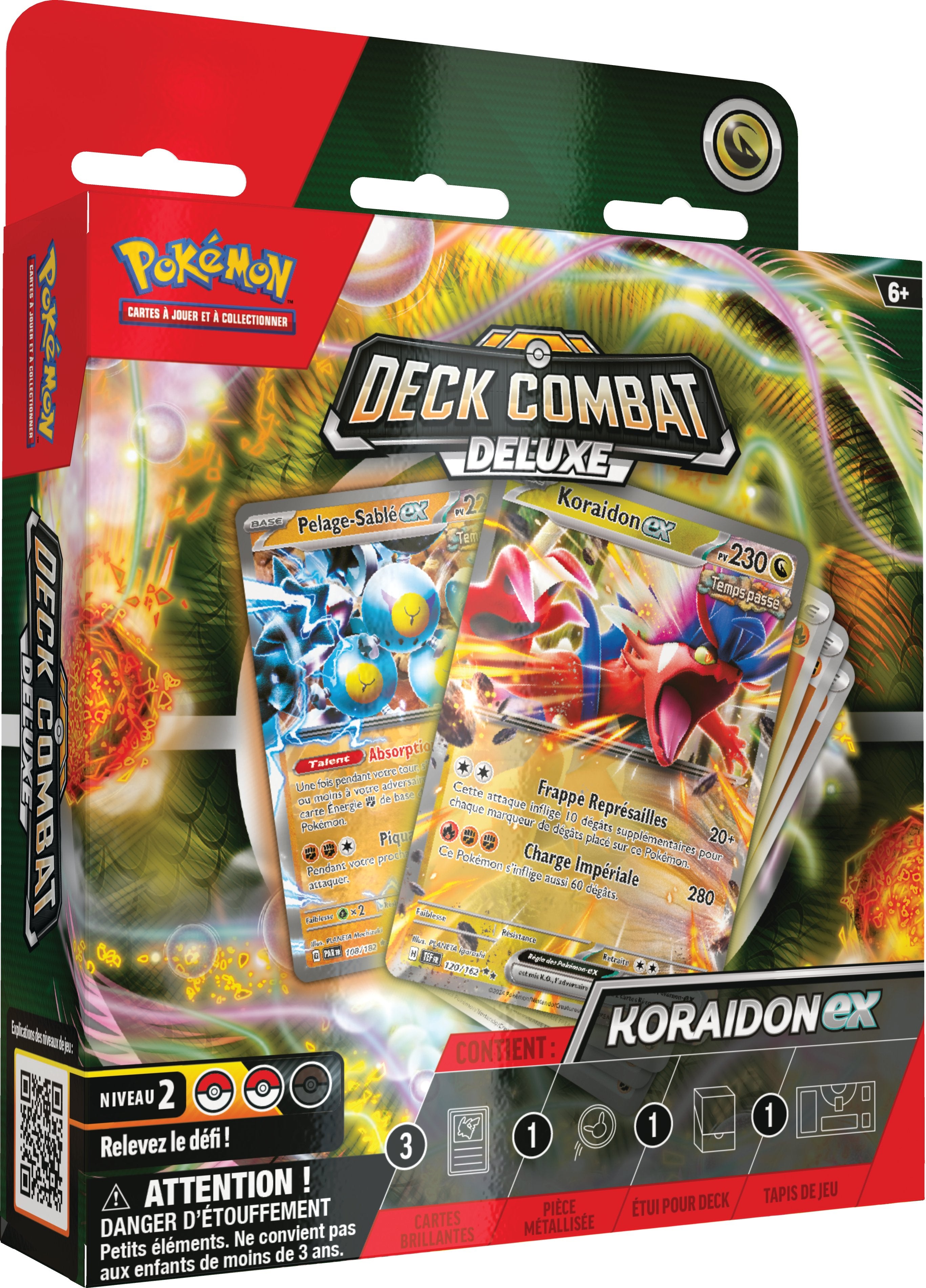 Pokémon JCC - Deck Combat Deluxe Miraidon-ex ou Koraidon-ex (1x boîte aléatoire) - flash vidéo