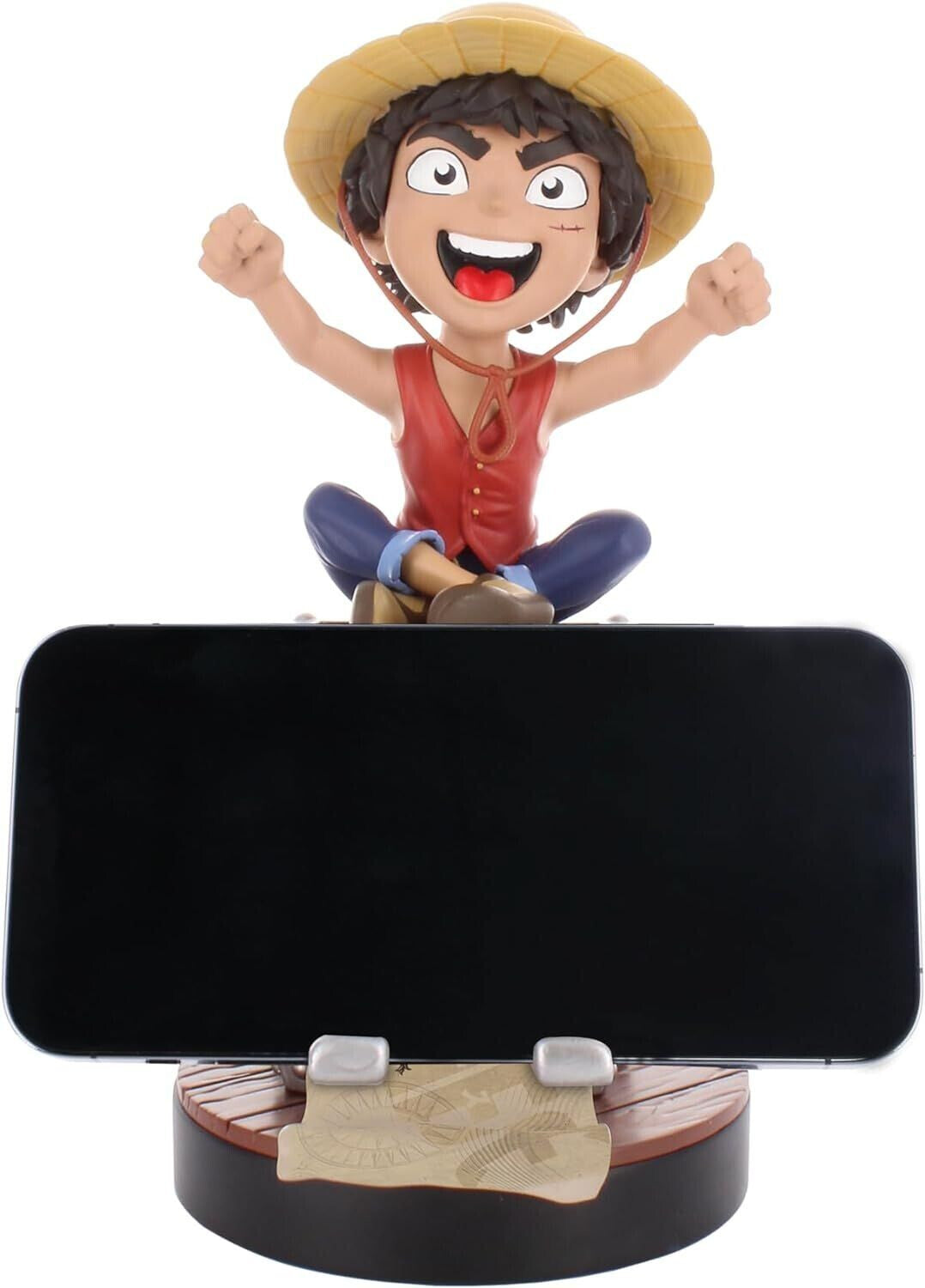 Cable Guys R.E.S.T - One Piece (Netflix) - Monkey D. Luffy Support pour Téléphone et Manette - flash vidéo