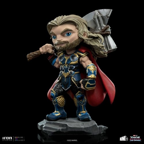 Iron Studios - MiniCo - Marvel - Thor: Love and Thunder - Thor Statue 15cm - flash vidéo