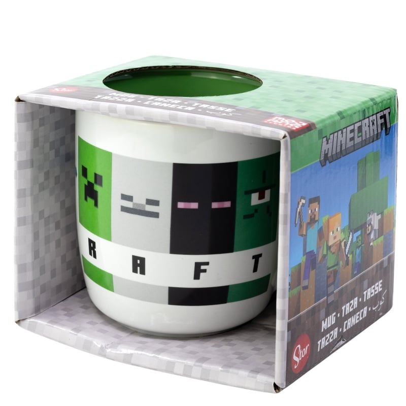 Minecraft - Tasse Elite en céramique Visages des personnages - 380ml - flash vidéo