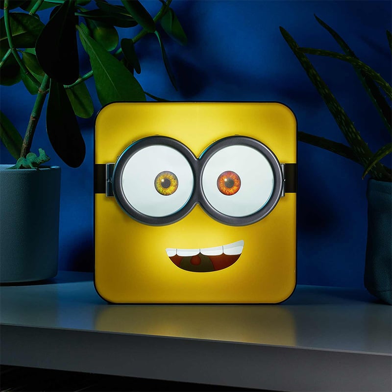 Minions - Lampe de bureau / Applique murale 3D Visage de Bob - flash vidéo