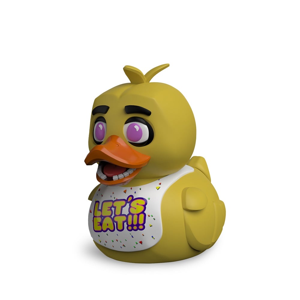 Numskull - Mini TUBBZ Canard de bain - Five Nights at Freddy's - Chica (Édition baignoire) - 8cm - flash vidéo