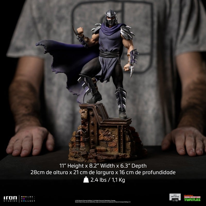 Iron Studios - BDS Arts Scale 1/10 - Teenage Mutant Ninja Turtles - Shredder Statue 28cm - flash vidéo
