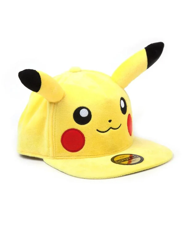 Pokémon - Casquette Peluche Snapback "Pikachu" - flash vidéo