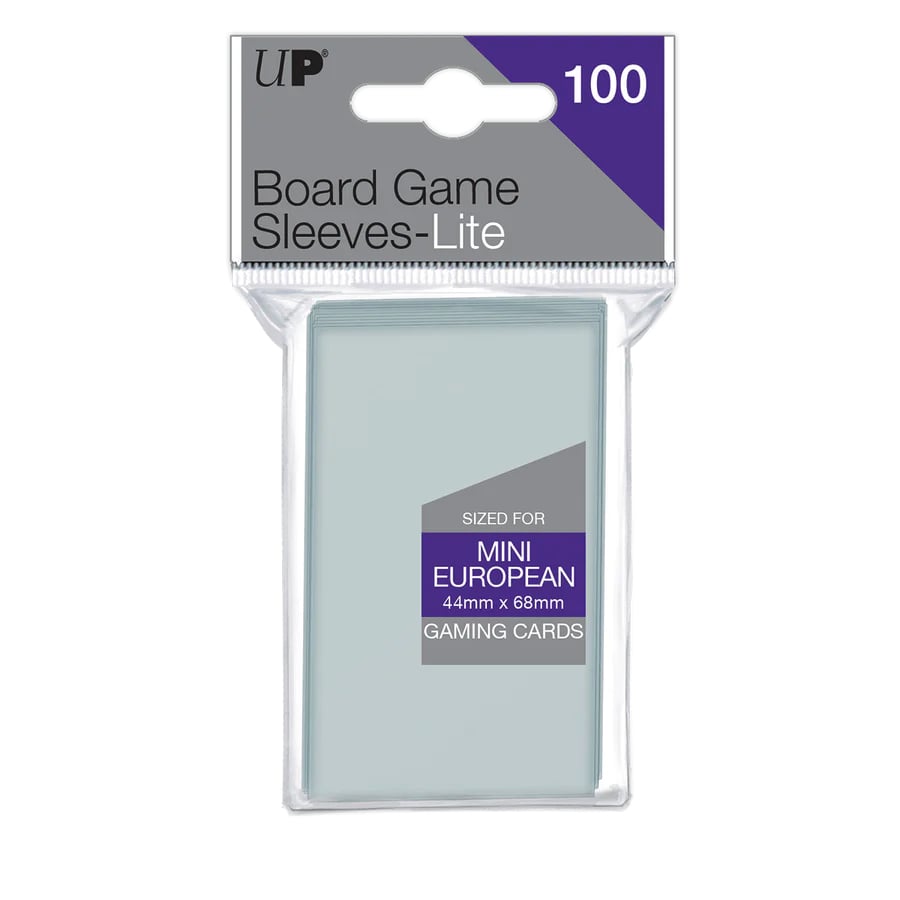 Ultra Pro - Sachet de 100 protèges cartes pour jeux de société européens petit format (44 x 68 mm) - flash vidéo