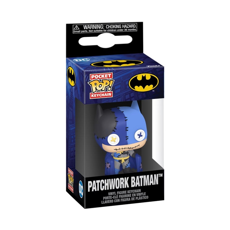 Funko Pocket Pop! Keychain: DC Patchwork - Batman - flash vidéo
