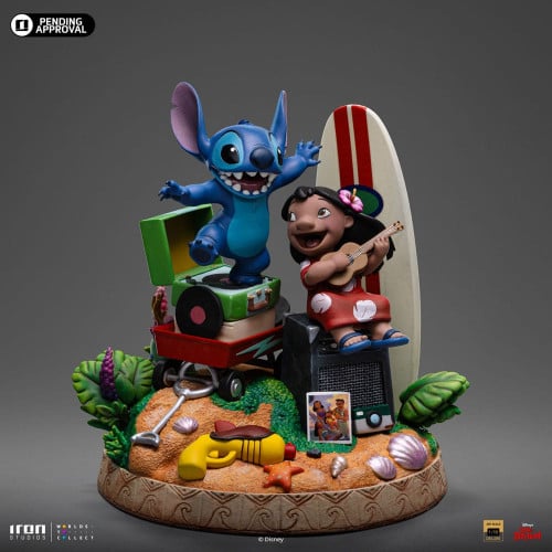 Iron Studios - Deluxe Art Scale 1/10 - Disney Classics - Lilo et Stitch Statue 20cm - flash vidéo