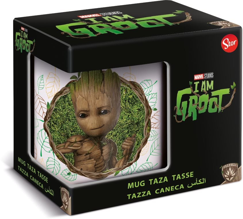Stor Young Adult - Marvel - Mug Céramique en Boîte Cadeau - Groot - 325 ML - flash vidéo