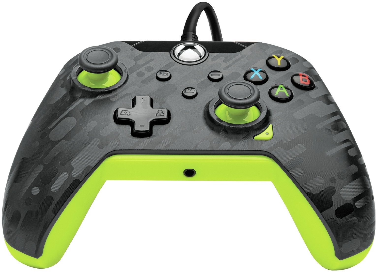 PDP - Manette de jeu filaire Electric Carbon pour Xbox Series X|S, Xbox One et Windows 10 - flash vidéo
