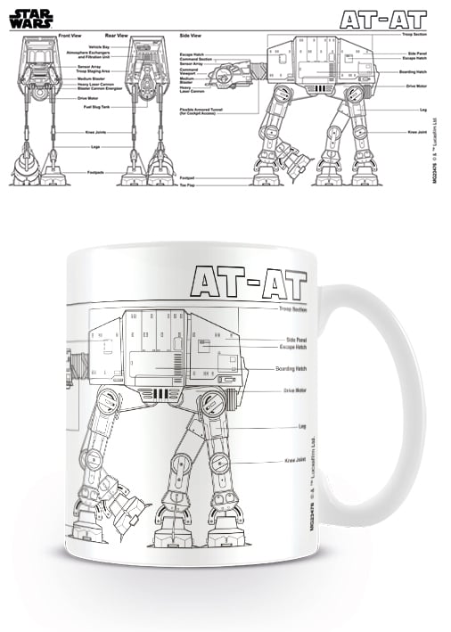 Star Wars - AT-AT Sketch Coffee Mug 315ml - flash vidéo