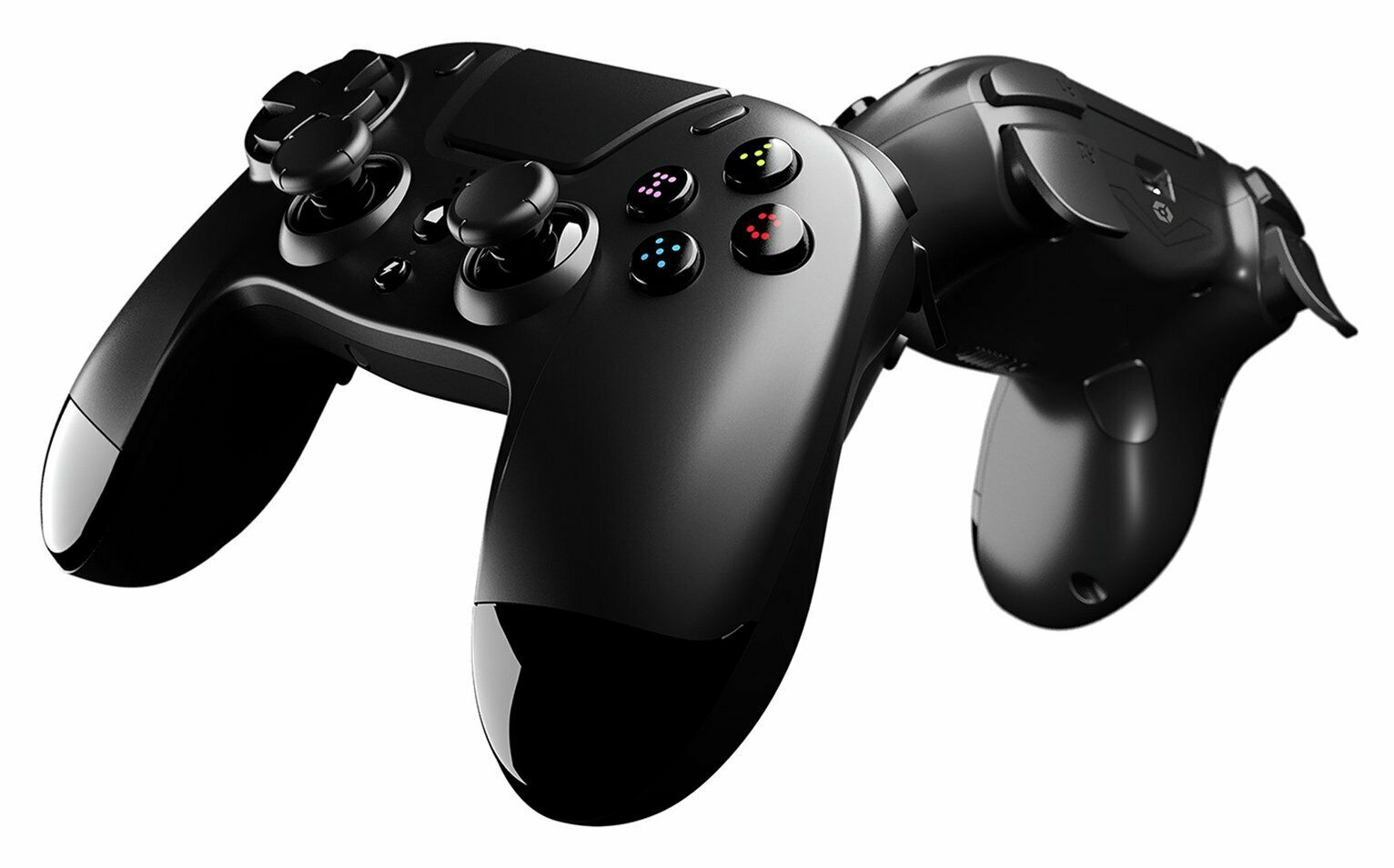 Gioteck - Manette sans fil premium bluetooth VX4 Noir pour PS4 et PC - flash vidéo