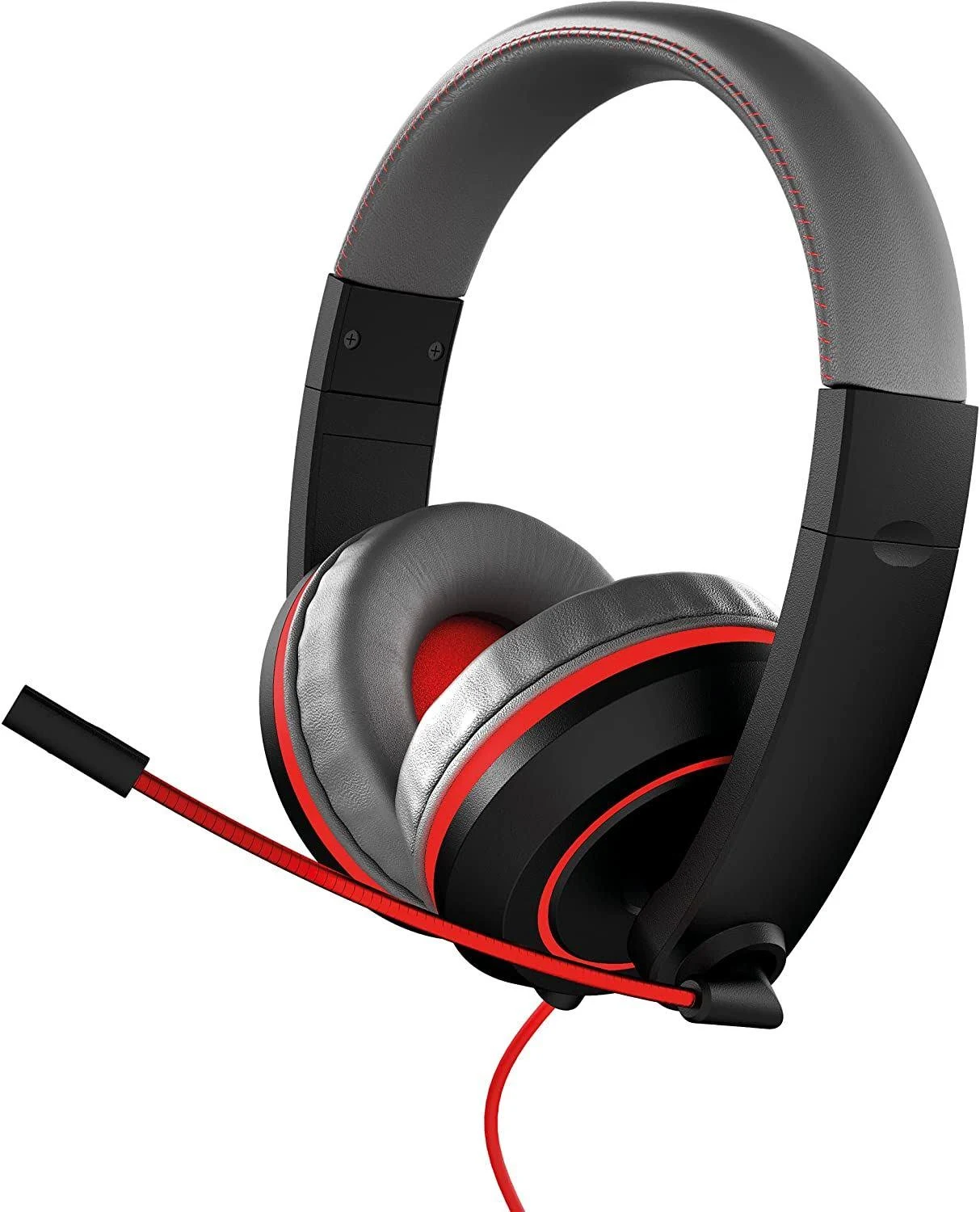 Gioteck - Casque de jeu stéréo filaire XH-100 Rouge pour Xbox One, PS4 et PC - flash vidéo