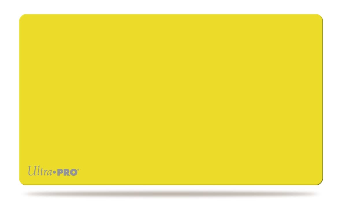 Ultra Pro - Tapis de jeu Solid Jaune Citron (60 x 34 cm) - flash vidéo