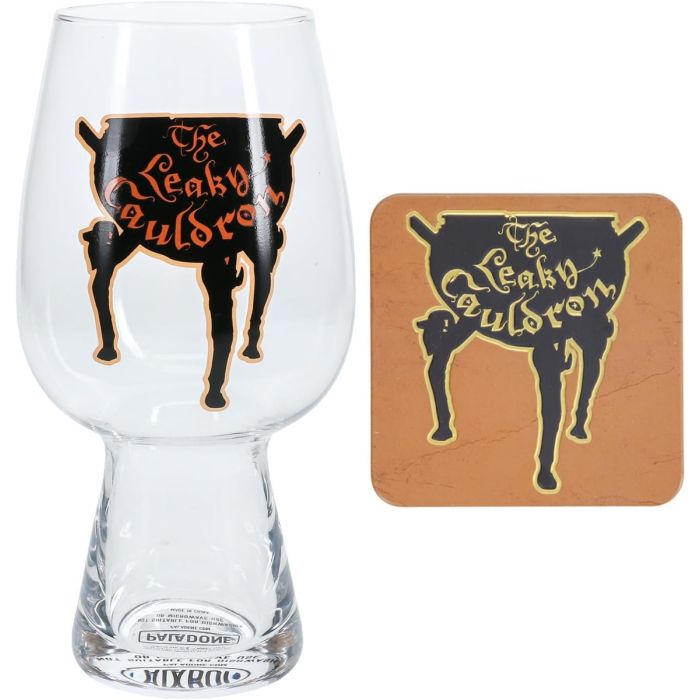 Harry Potter - Coffret verre 550ml et sous-verre "Le Chaudron Baveur" - flash vidéo