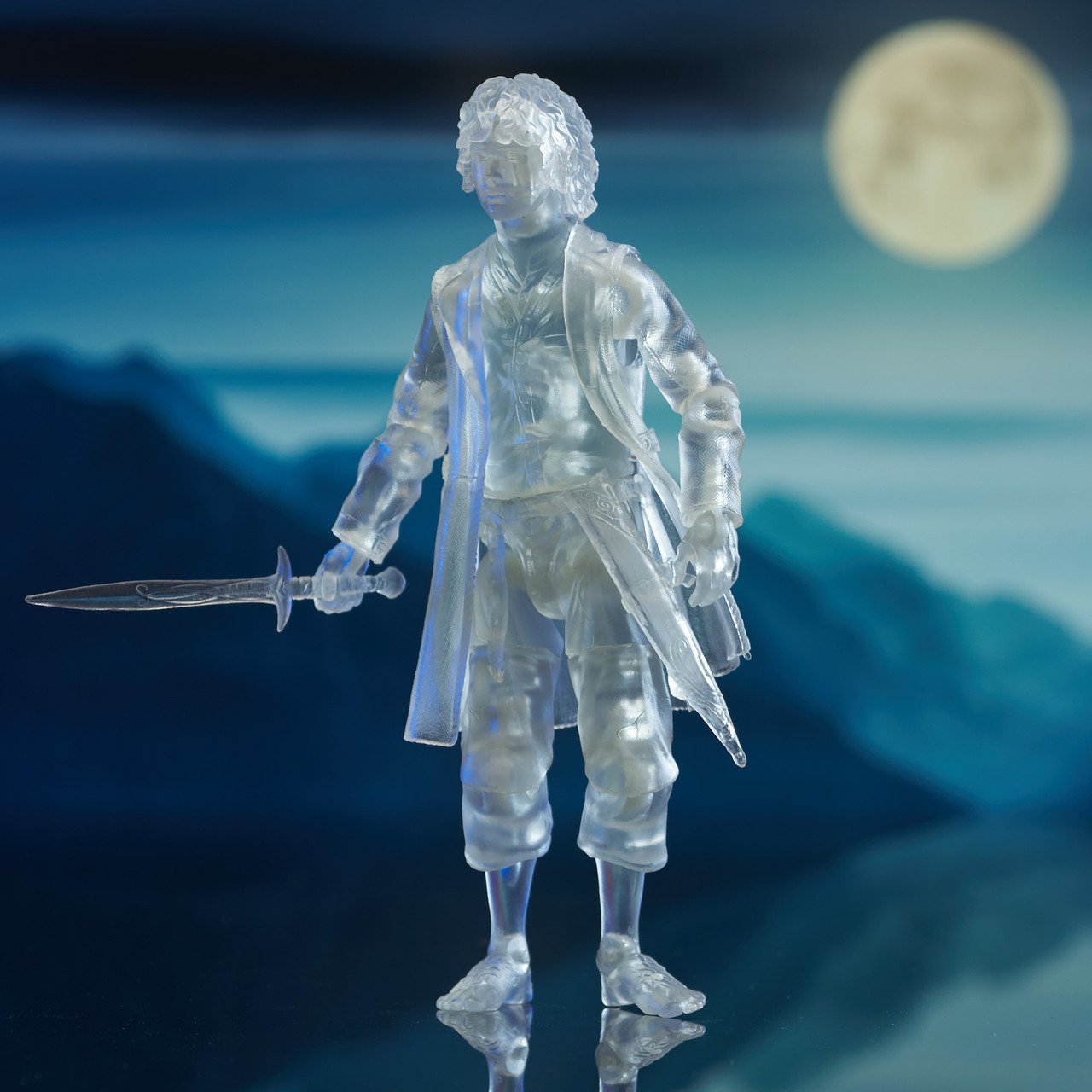 Diamond Select Toys - Le Seigneur des Anneaux - Frodo "Invisible" Action Figure Deluxe 13cm - flash vidéo