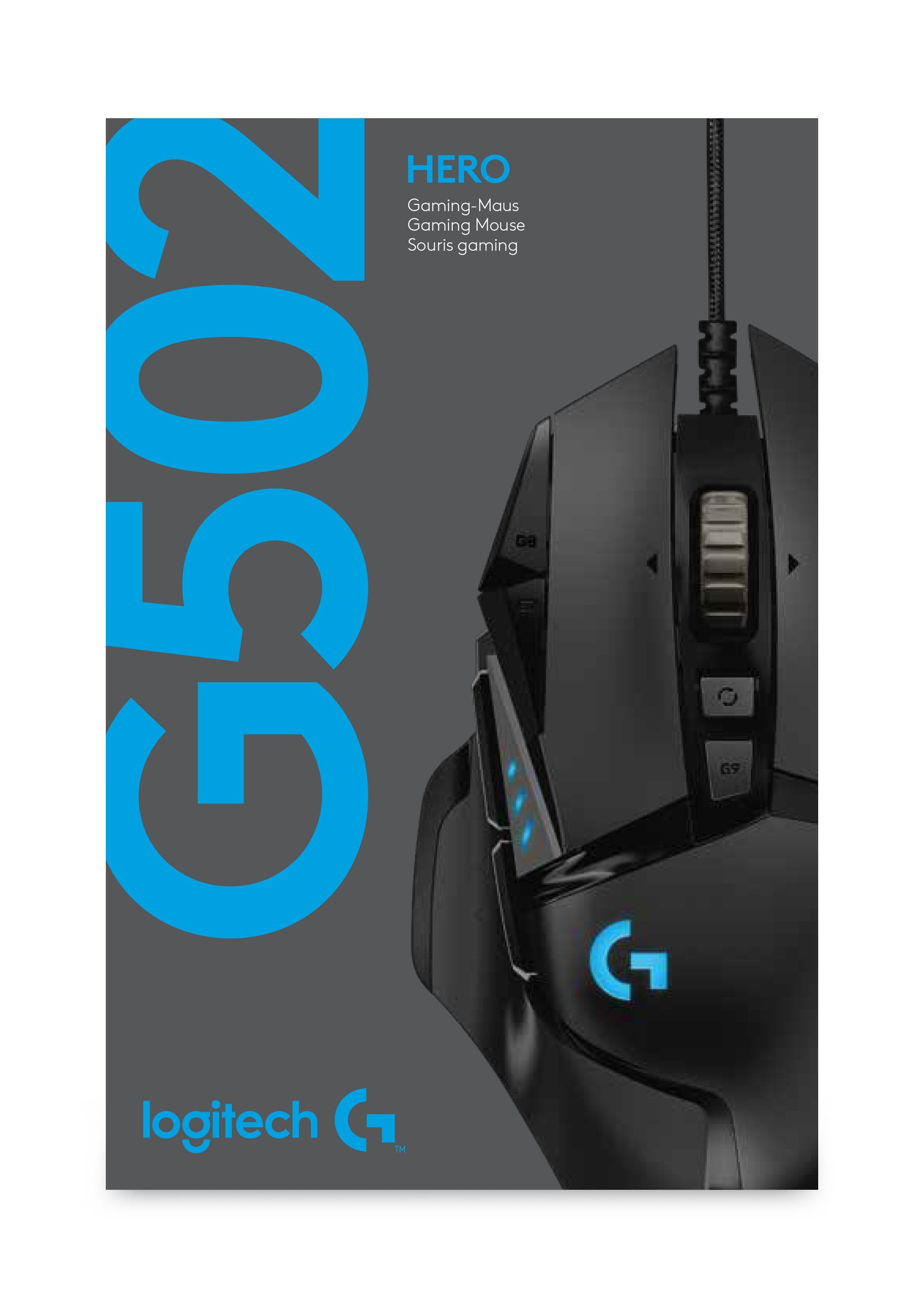 Logitech Souris de jeu hautes performances G502 HERO - flash vidéo