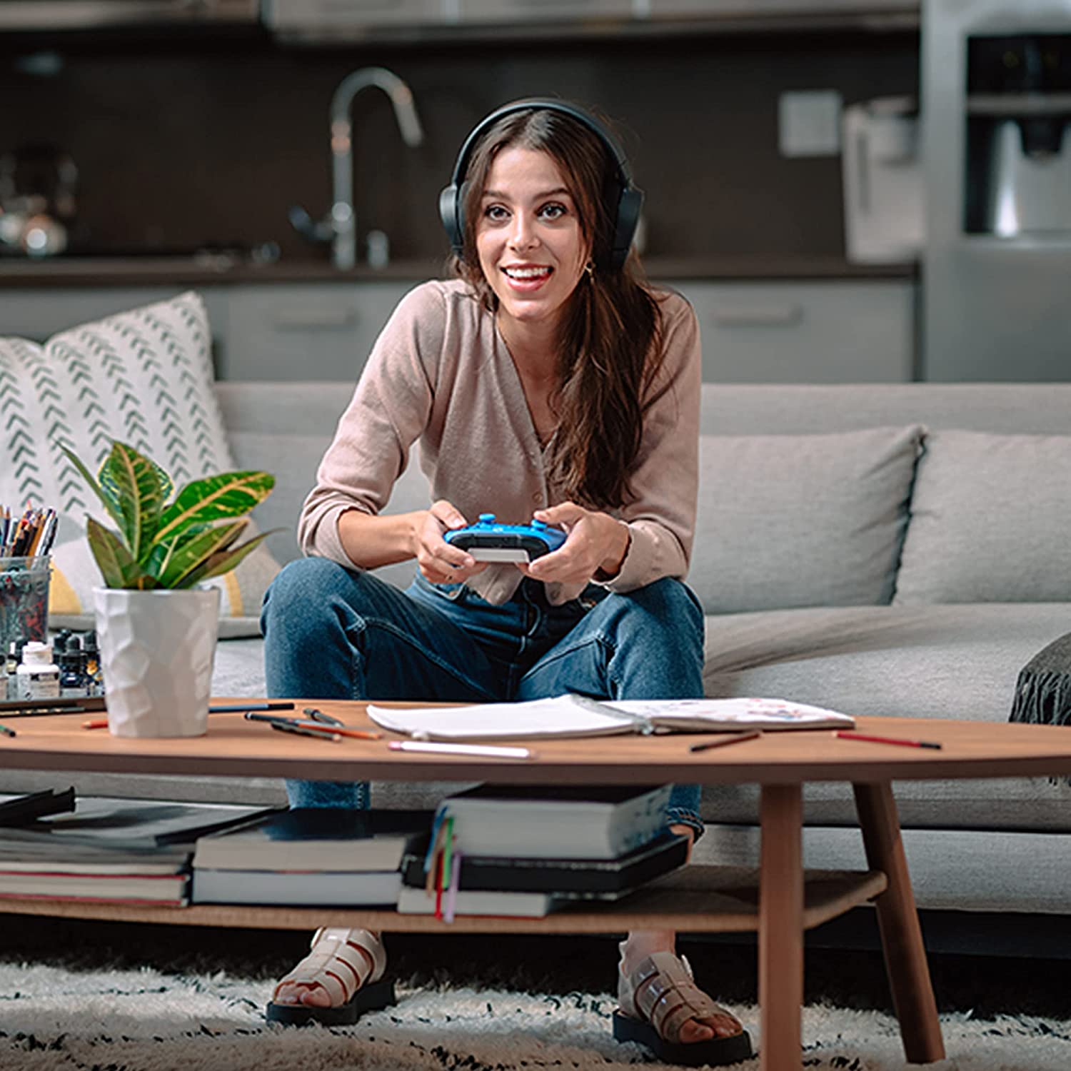 Manette sans fil Xbox Shock Blue pour Xbox Series X|S, Xbox One, Windows 10 et Mobile - flash vidéo