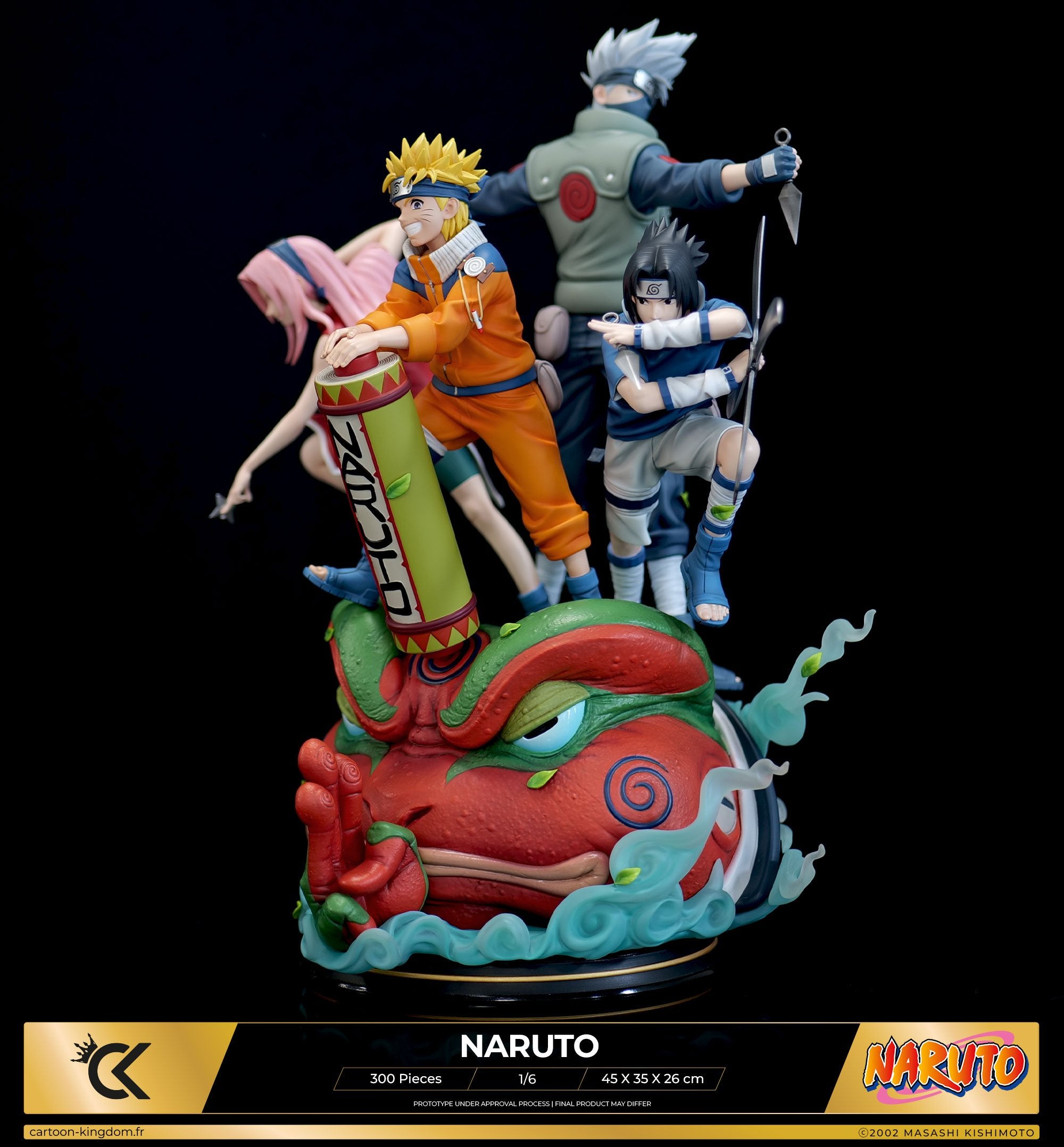 Cartoon Kingdom - 1:6 Statues - Naruto "Team 7" Statue 45cm - flash vidéo