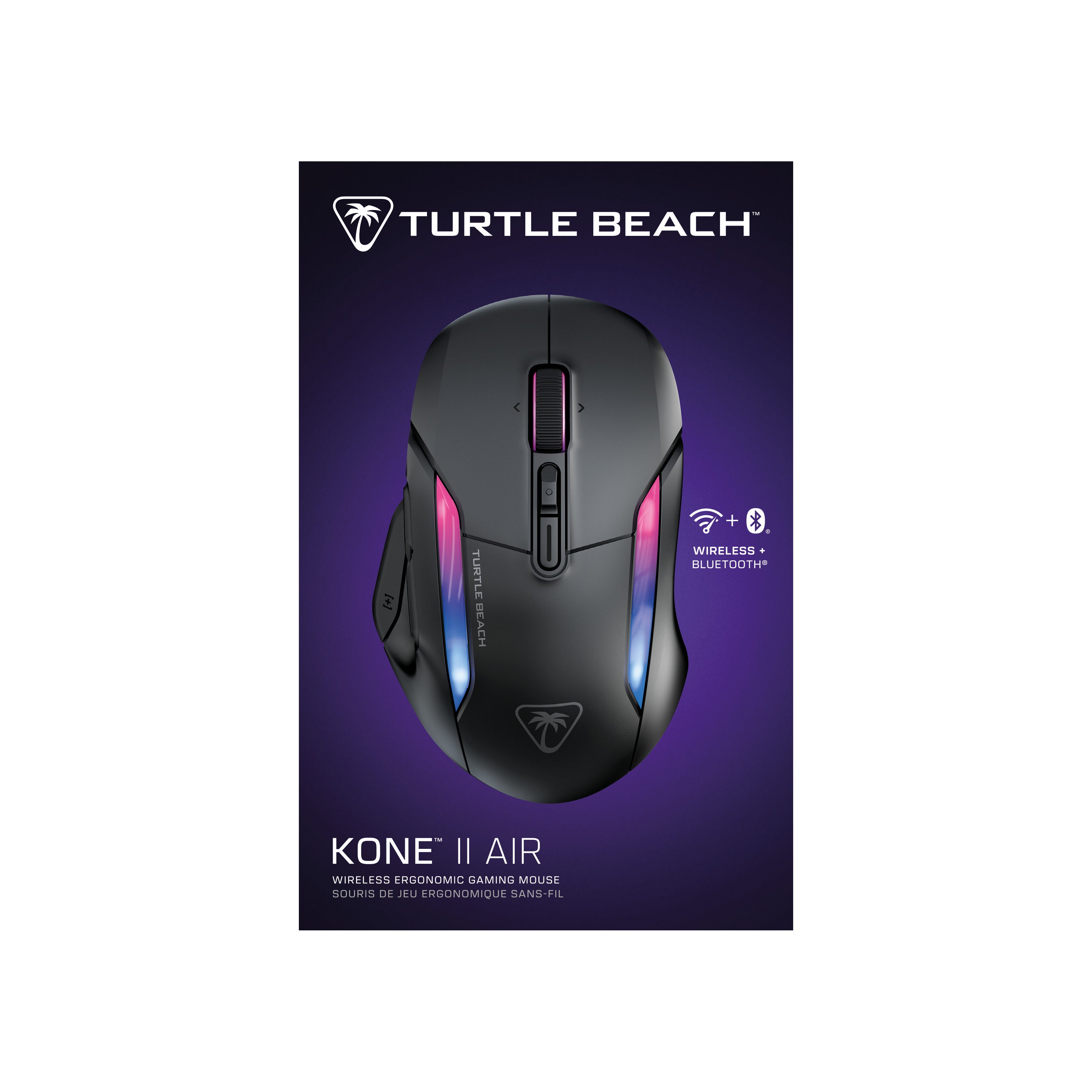 Turtle Beach - Souris de jeu ergonomique sans-fil Kone II Air Noire - flash vidéo