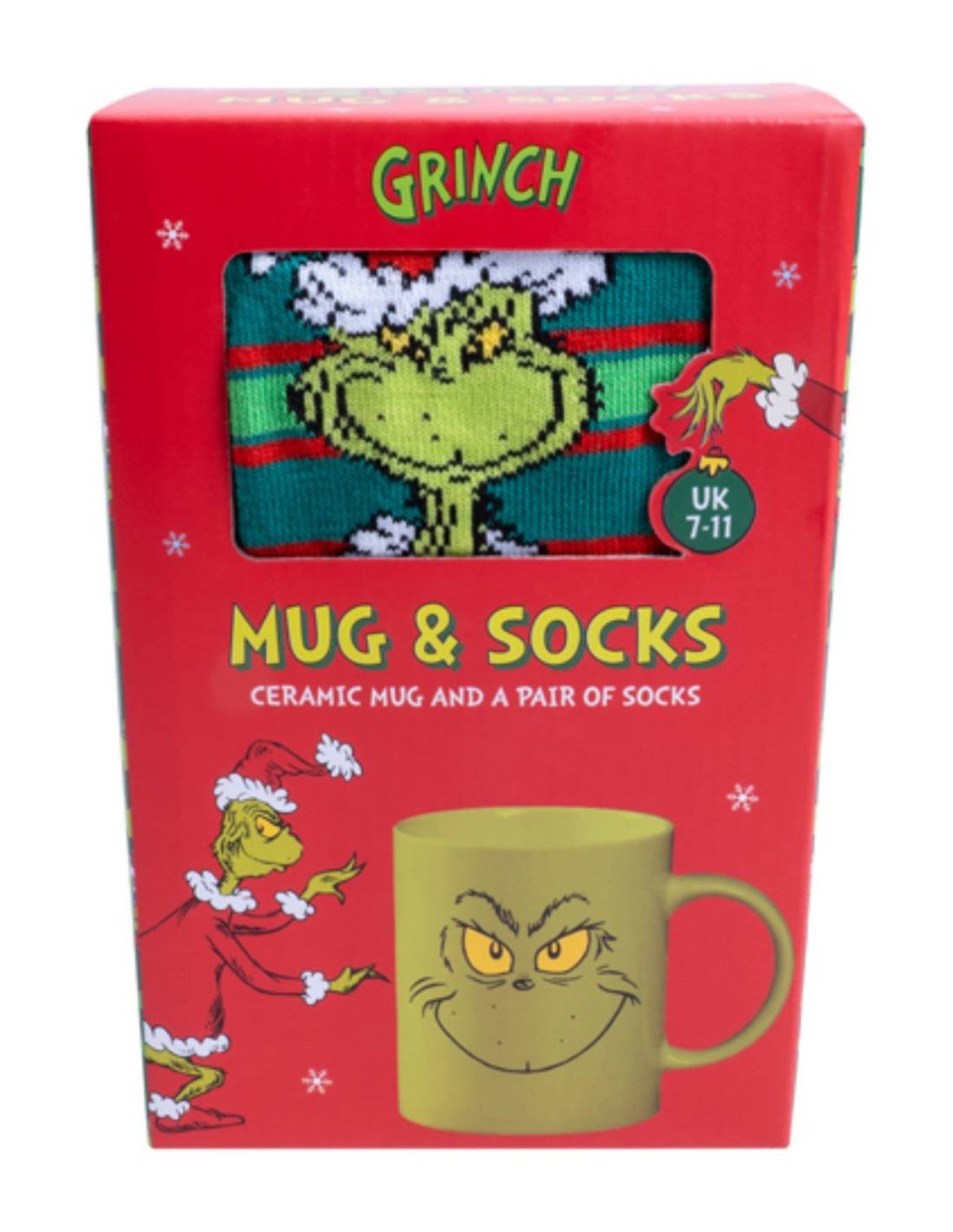 Le Grinch - Coffret Paire de Chaussettes + Mug 460ml - flash vidéo