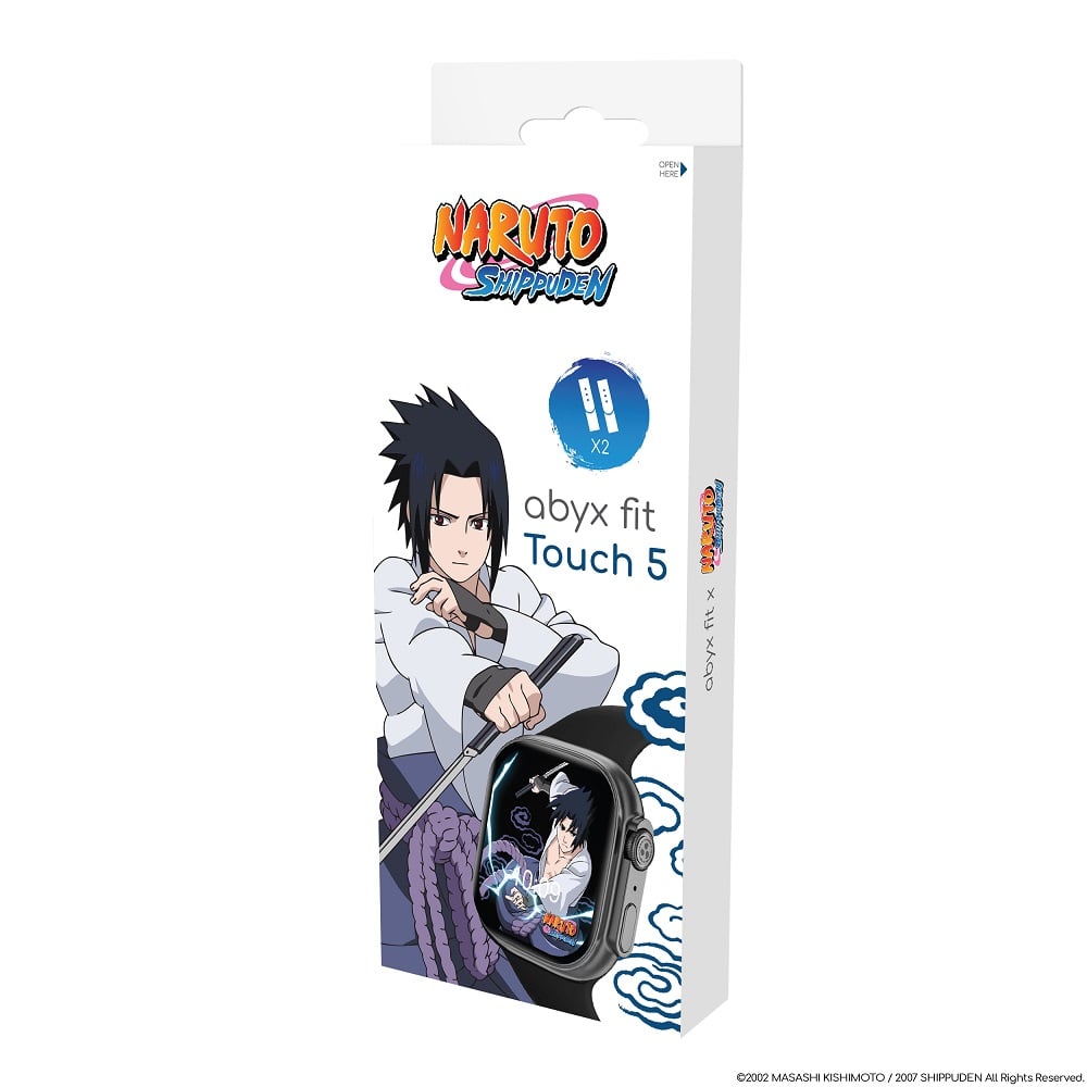 Abyx Fit - Touch 5 - Montre connectée Naruto Shippuden - Sasuke Uchiwa - Gris spatial - flash vidéo