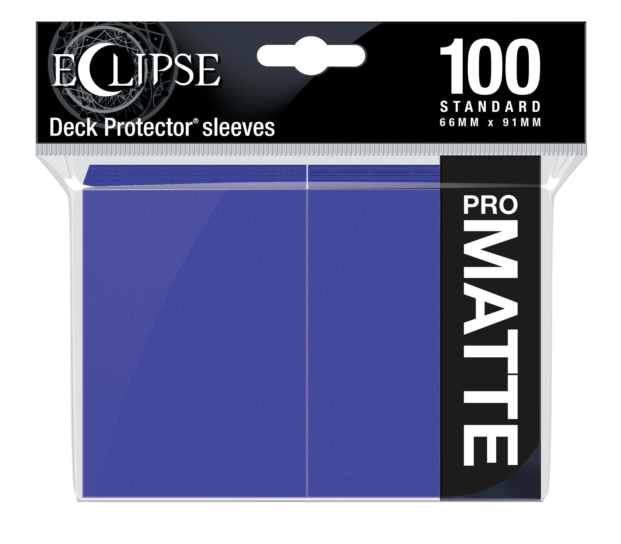 Ultra Pro - Eclipse Matte Sachet de 100 protèges cartes standard Violet Royal (66 x 91 mm) - flash vidéo