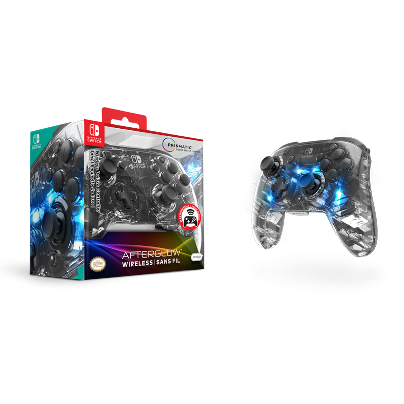 PDP - Manette sans fil Deluxe Afterglow pour Nintendo Switch et Switch OLED - flash vidéo