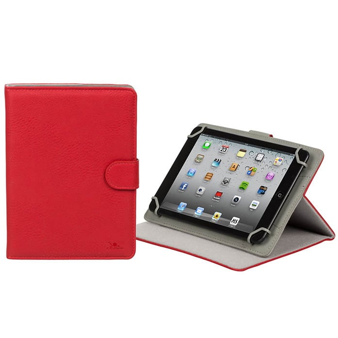Rivacase 3014 Housse universelle pour tablettes 8" Rouge - flash vidéo