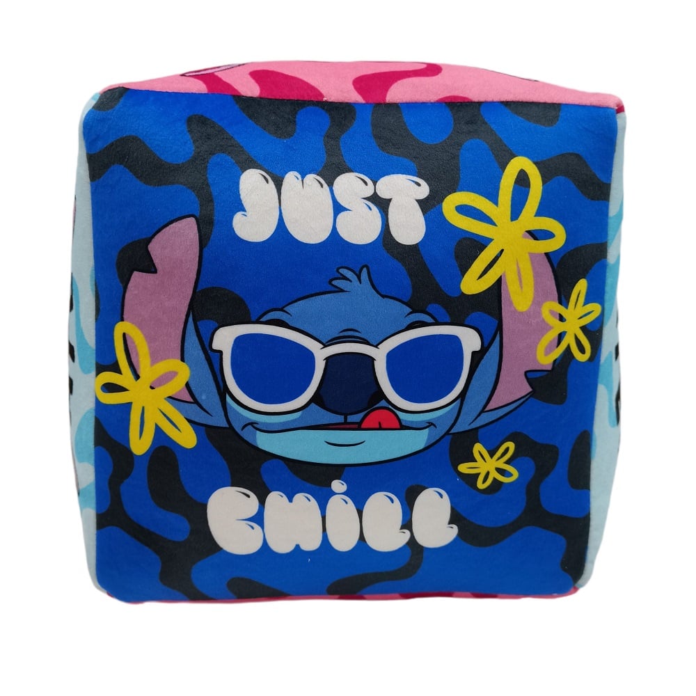 Disney - Lilo et Stitch - Coussin Cube Premium (25x25x25cm) - flash vidéo