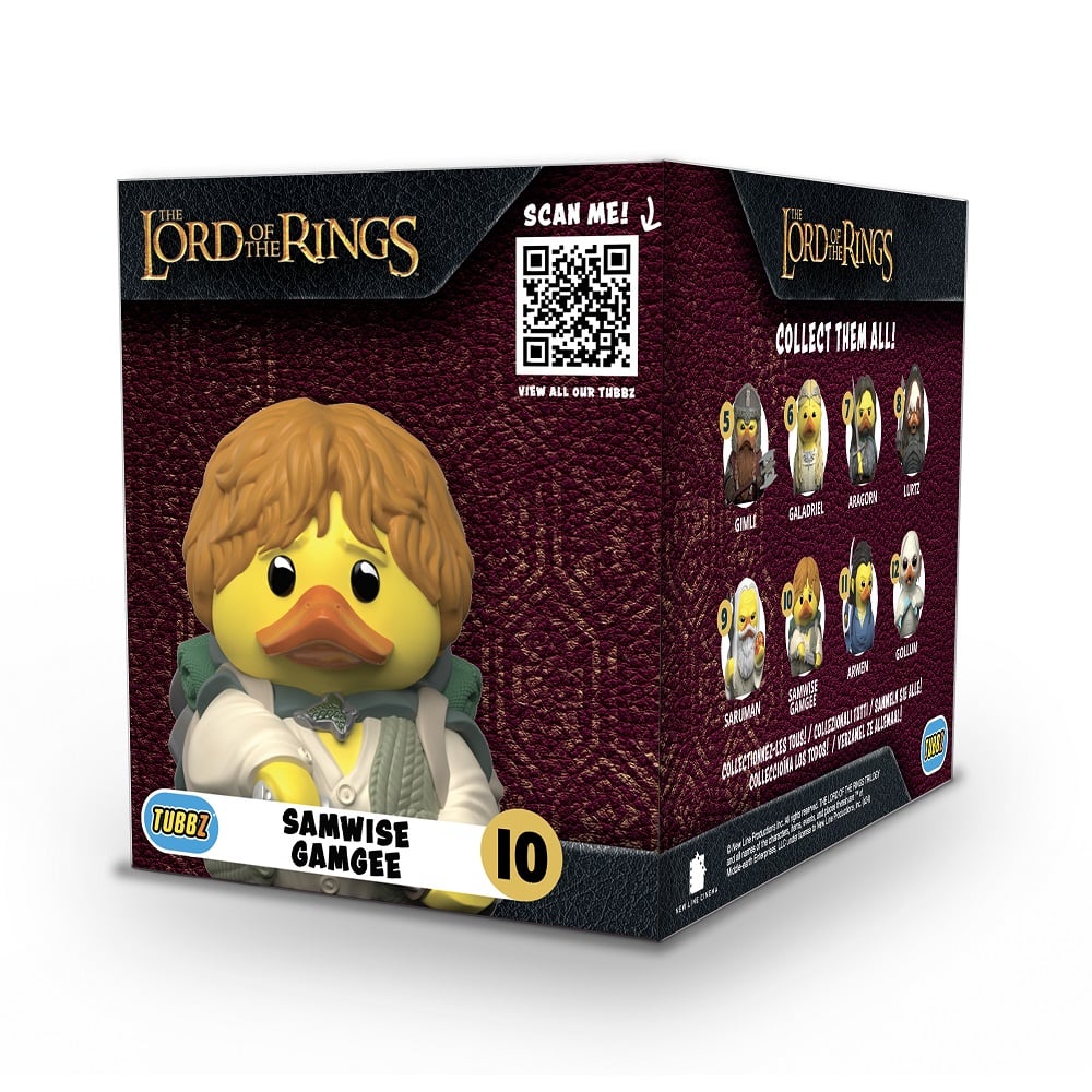 Best of TUBBZ Boîte Canard de bain - Le Seigneur des anneaux - Samsagace Gamegie - flash vidéo