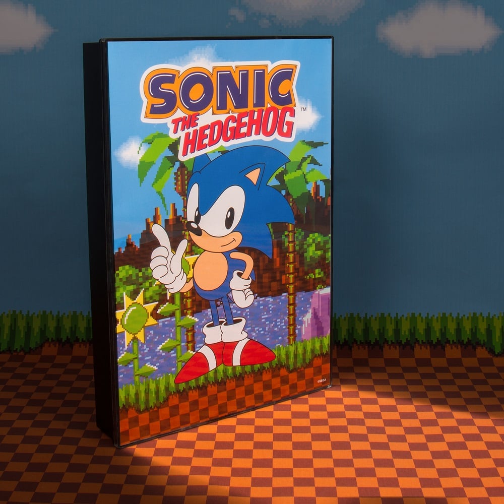 Sonic the Hedgehog - Affiche lumineuse - flash vidéo