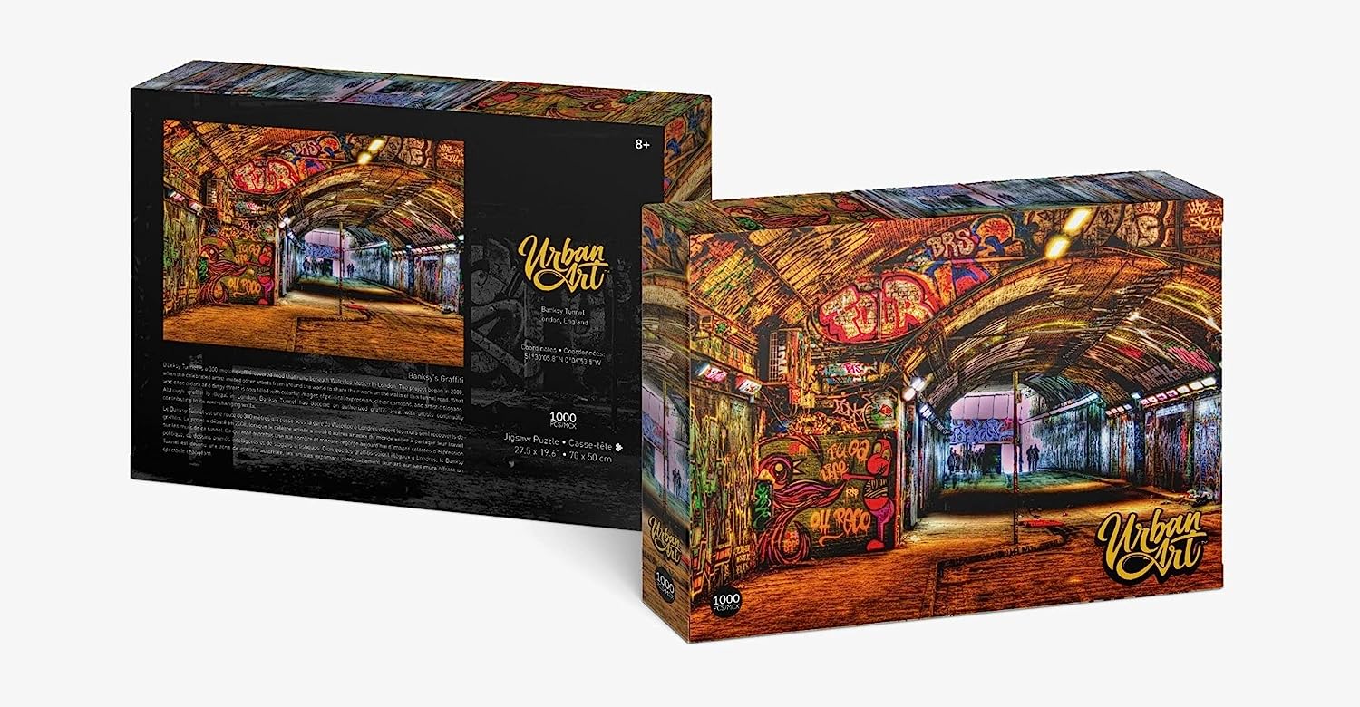 Urban Art - Puzzle lenticulaire Tunnel de Banksy 1000 pcs 70x50 cm - flash vidéo