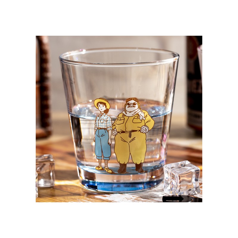 VERRE DÉCORÉ MARCO & FIO - PORCO ROSSO