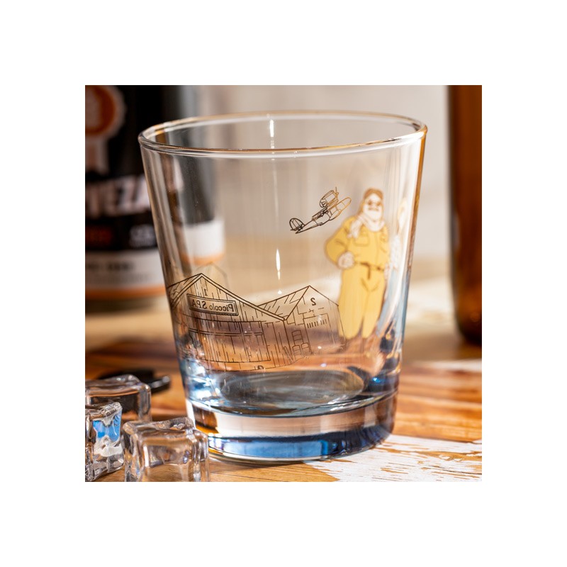 VERRE DÉCORÉ MARCO & FIO - PORCO ROSSO