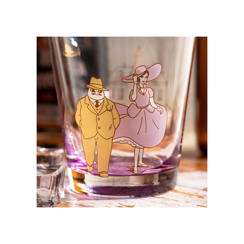 VERRE DÉCORÉ MARCO & GINA - PORCO ROSSO