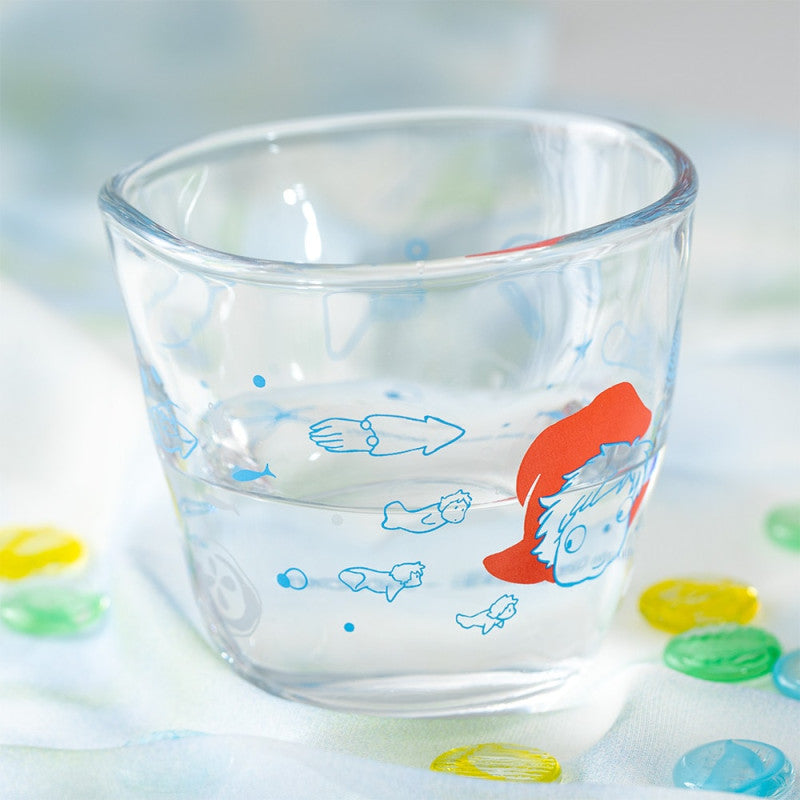 VERRE TRANSPARENT PONYO SOUS LA MER - PONYO SUR LA FALAISE