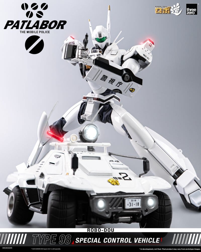 Mobile Police Patlabor ROBO-DOU Type 98 Véhicule de contrôle spécial 10 cm