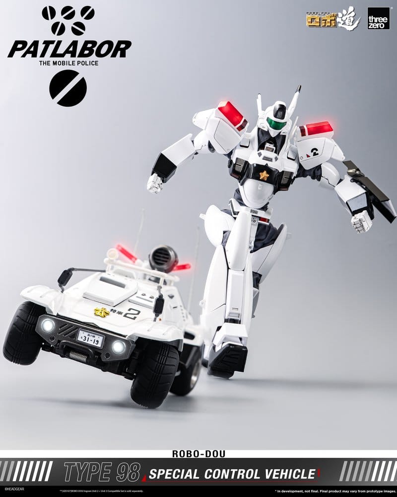 Mobile Police Patlabor ROBO-DOU Type 98 Véhicule de contrôle spécial 10 cm