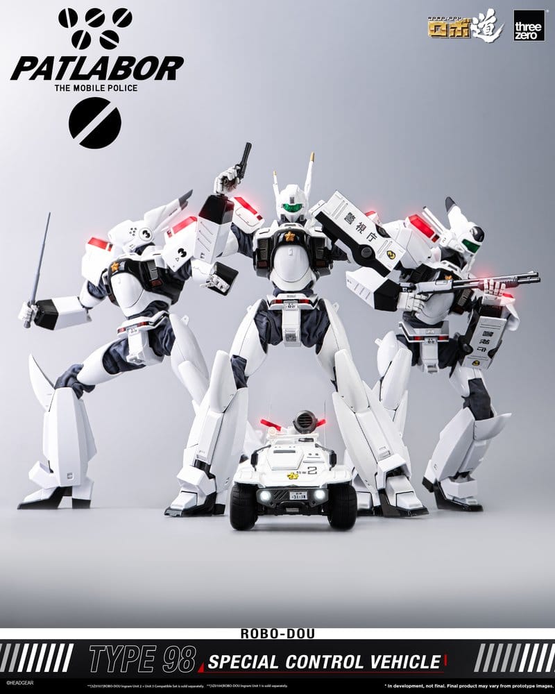 Mobile Police Patlabor ROBO-DOU Type 98 Véhicule de contrôle spécial 10 cm