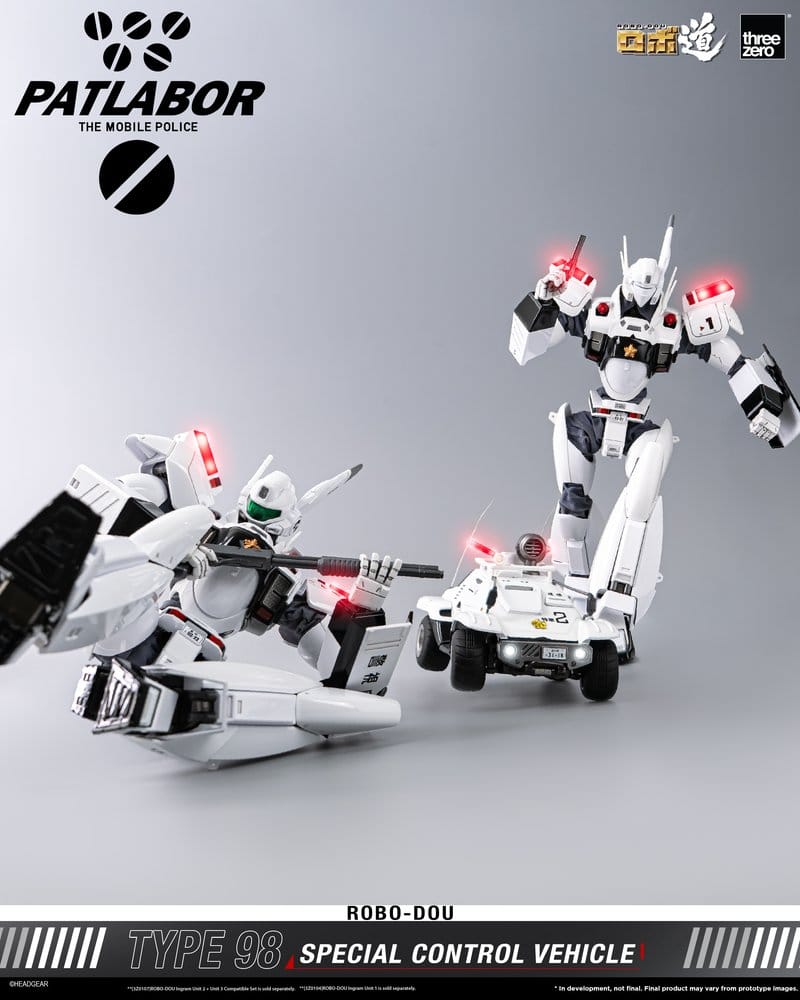 Mobile Police Patlabor ROBO-DOU Type 98 Véhicule de contrôle spécial 10 cm