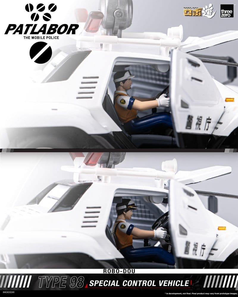 Mobile Police Patlabor ROBO-DOU Type 98 Véhicule de contrôle spécial 10 cm