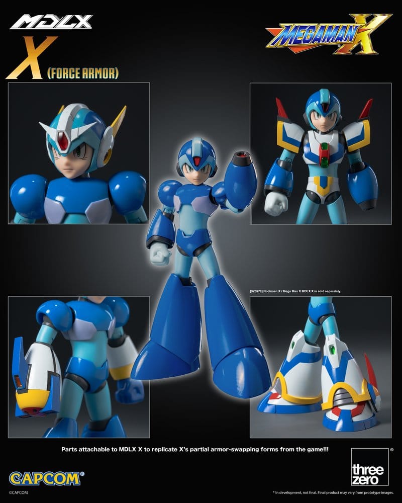 Mega Man X MDLX figurine Rockman / Mega Man Force Armor 12 cm