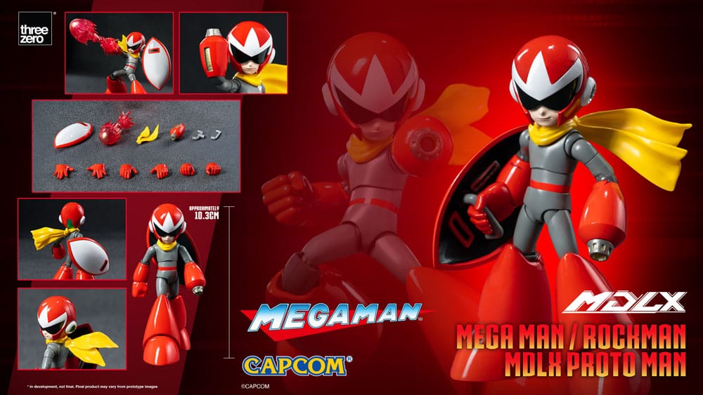 Mega Man figurine MDLX Rockman / Mega Man Proto Man 10 cm