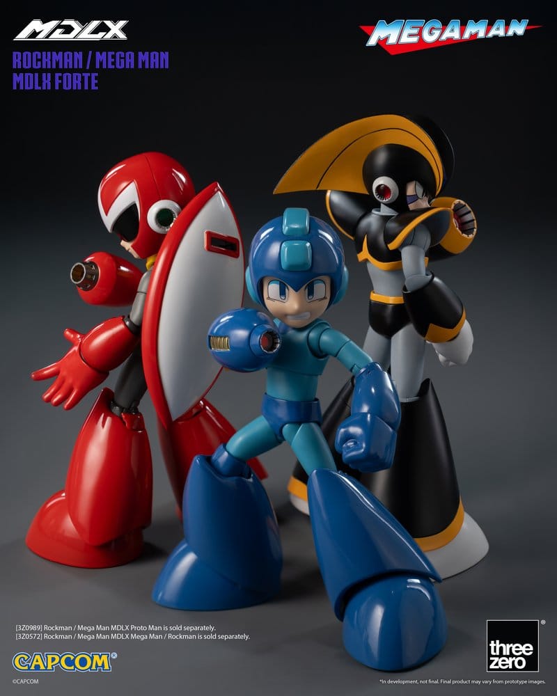 Mega Man figurine MDLX Rockman / Mega Man Forte 10 cm