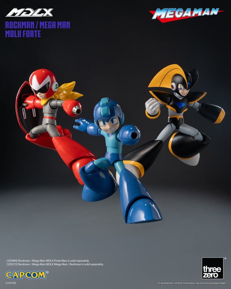 Mega Man figurine MDLX Rockman / Mega Man Forte 10 cm