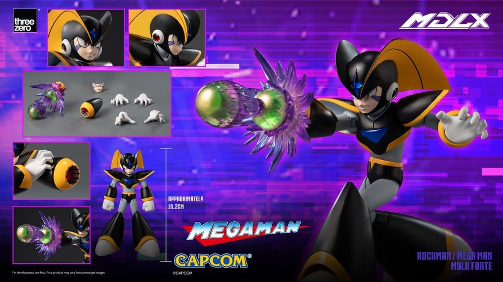Mega Man figurine MDLX Rockman / Mega Man Forte 10 cm