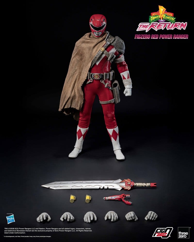 Mighty Morphin Power Rangers: The Return FigZero figurine 1/6 Red Power Ranger 31 cm