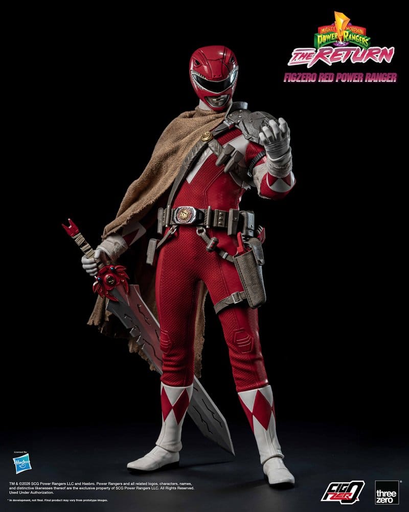 Mighty Morphin Power Rangers: The Return FigZero figurine 1/6 Red Power Ranger 31 cm